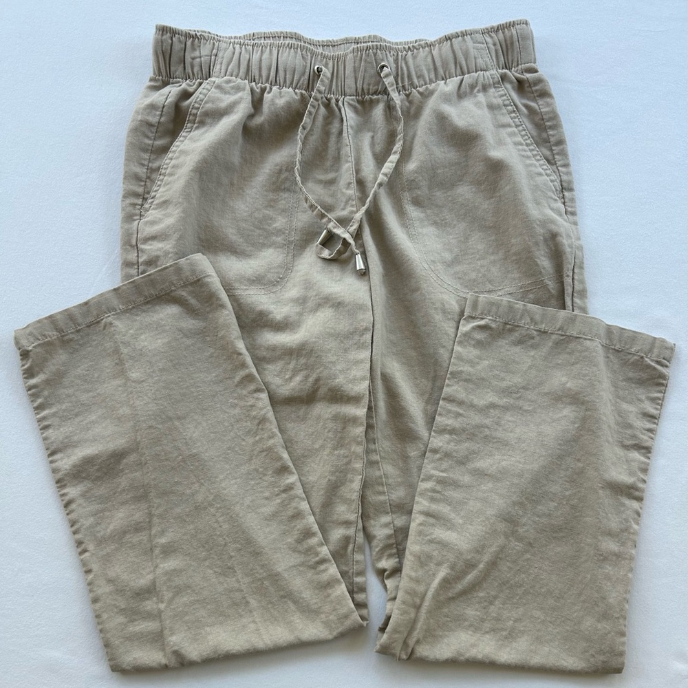 Casual Tan Drawstring Pants
